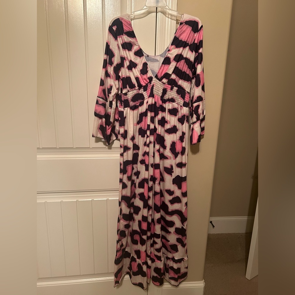 Animal print romper
